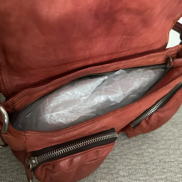 Miu Miu Brown Leather Shoulder Bag with Velvet Bow - Picture 6 of 7